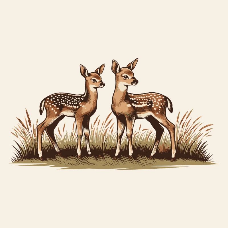Cerf sur prairie
