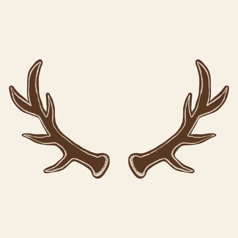 Rustic Antler Silhouette