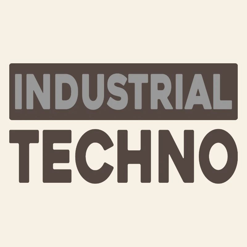 Industrielle Techno-Typografie