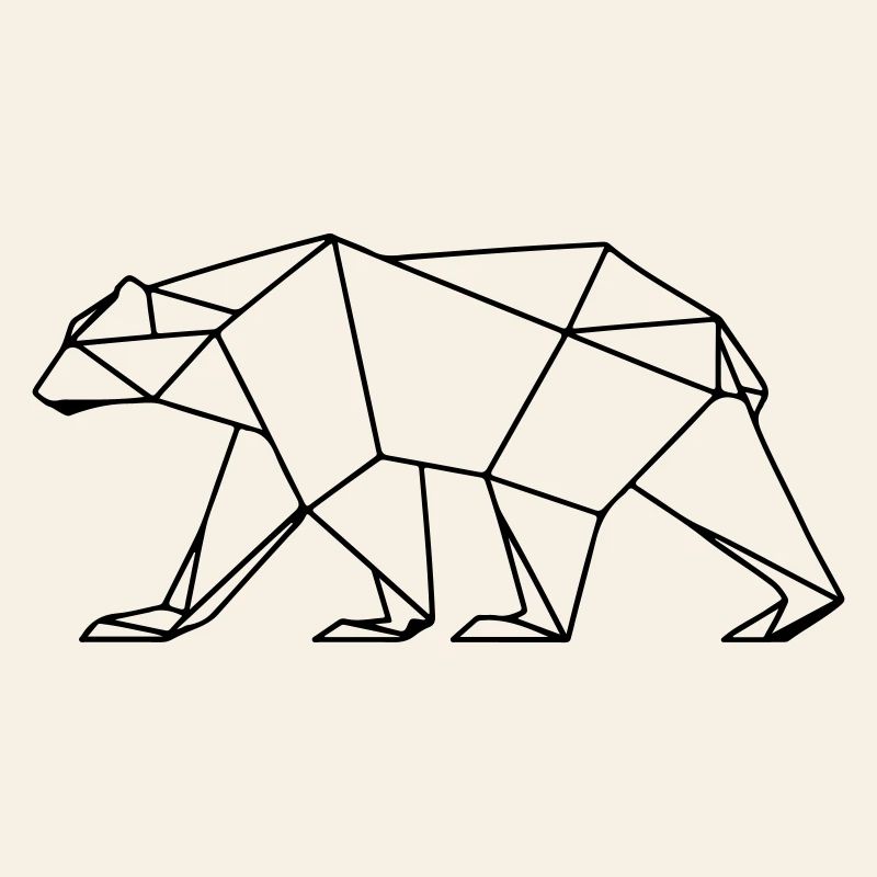Polar Bear Polygon Polar Bear Icon