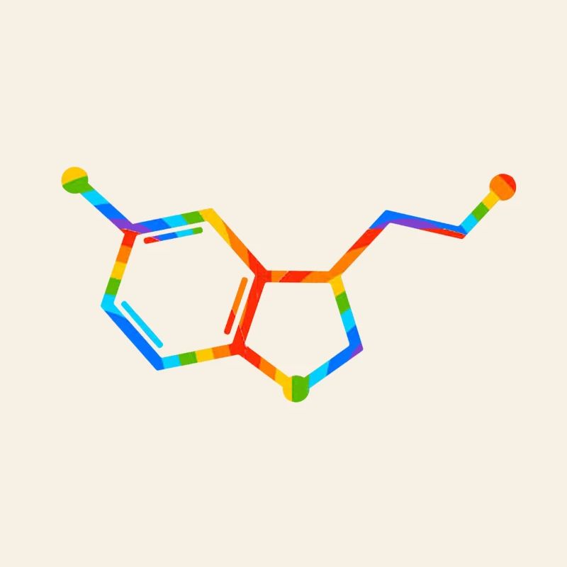 Regenbogenmolekülgeometrie – Seratonin