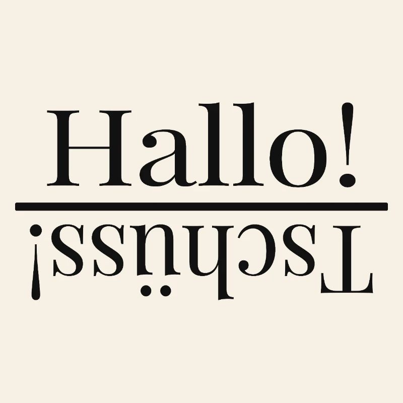 Hello – Funny Mirrored Typography Design