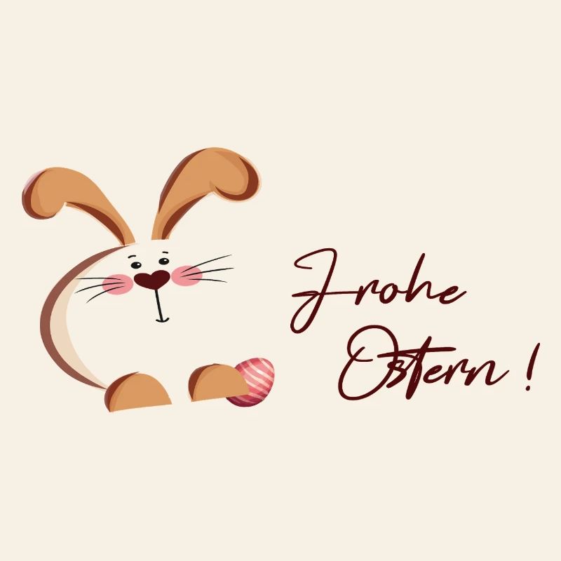 Easter bunny and egg