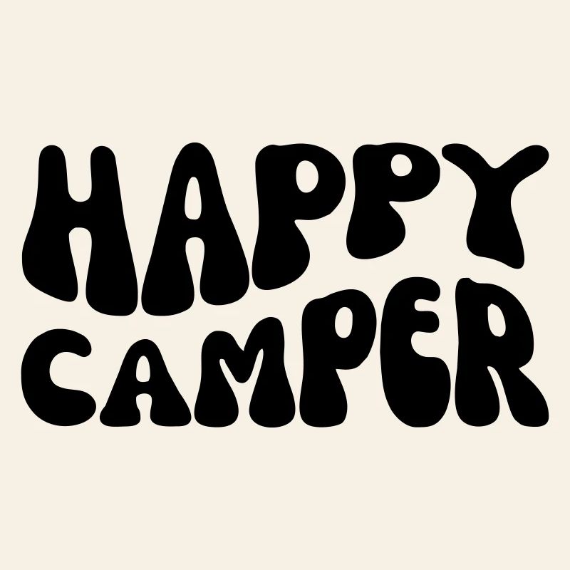 Campeur heureux