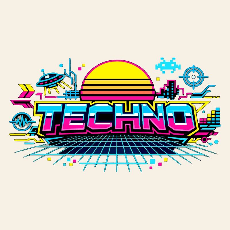 Neon Techno Horizon