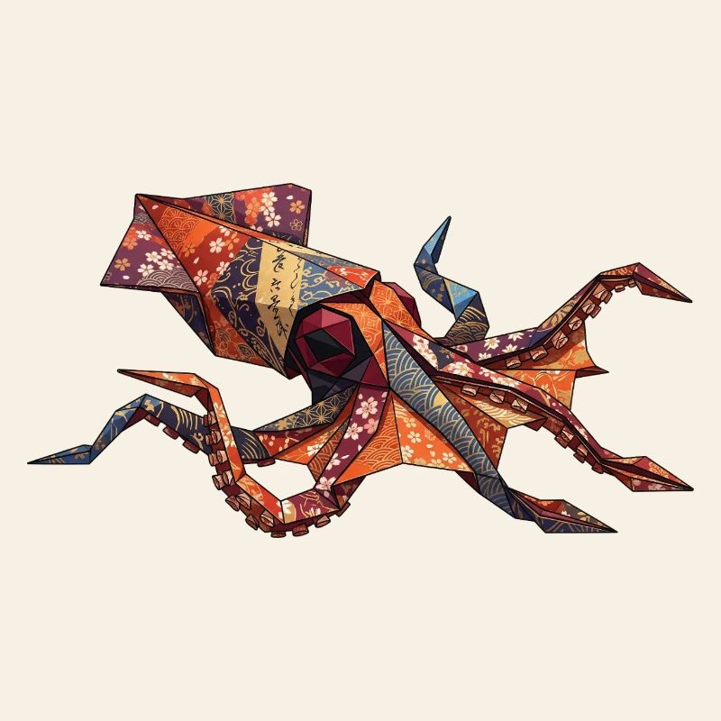 Origami-Krabben-Patchwork