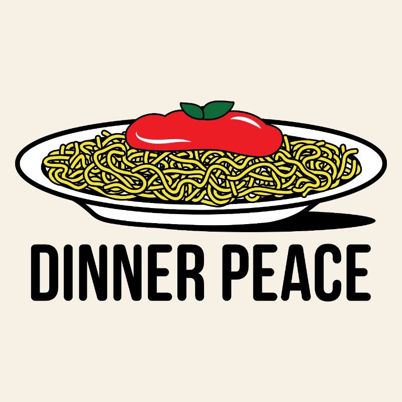 Pop Art spaghetti with tomato sauce 