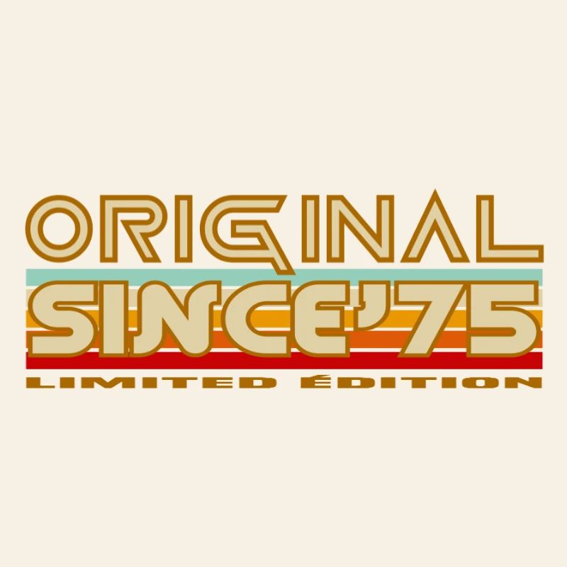 Original Since 75 Retro Logo