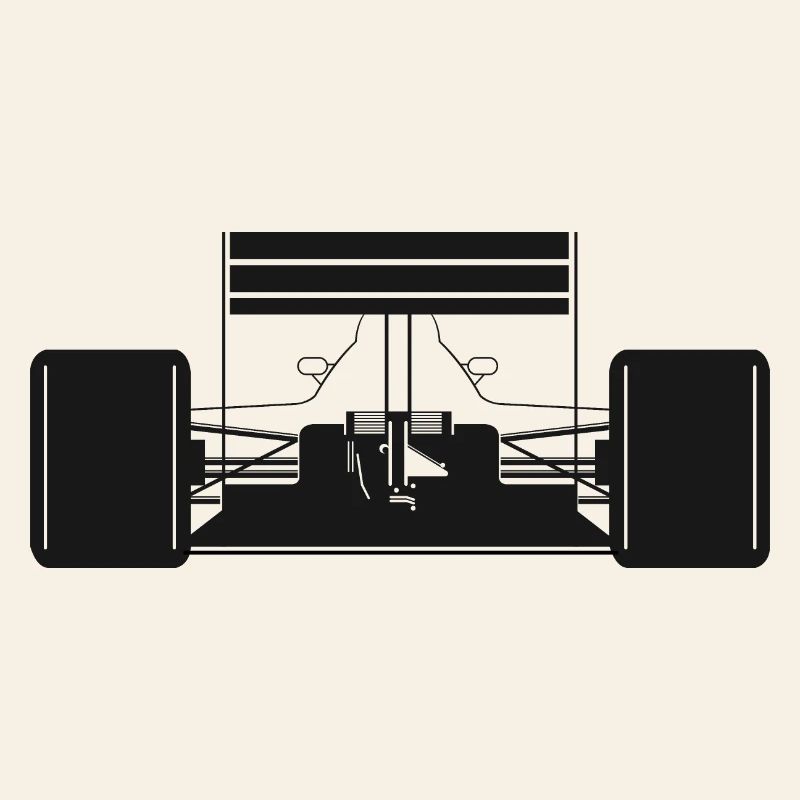 Voiture de formule arrière Voitures de course Symbole de course