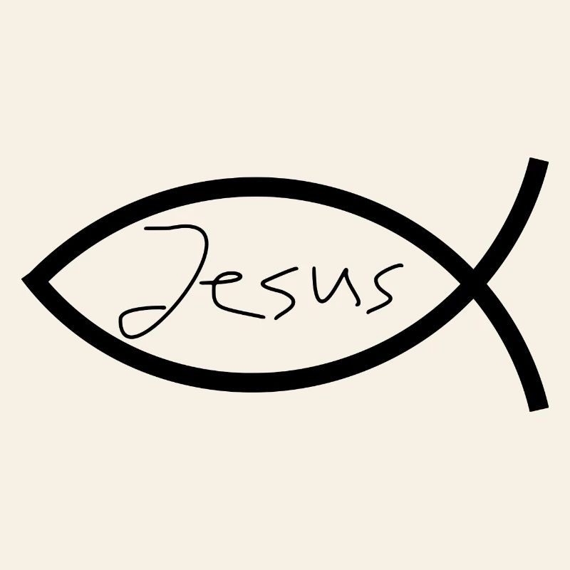 Jesus fish black Ichthys fish fish