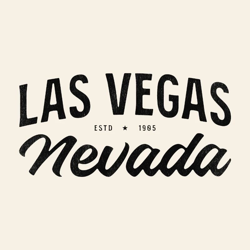 Las Vegas Nevada Estd 1985 Script