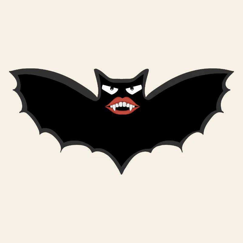Gothic Vampire bat with huge lips