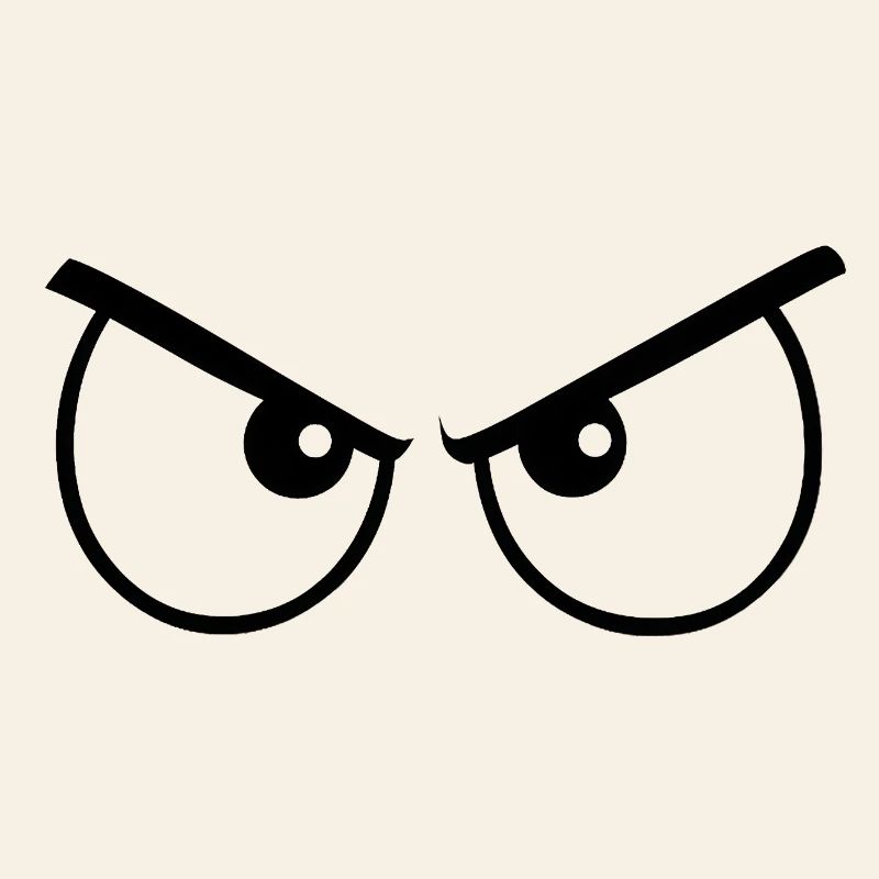 Angry eyes