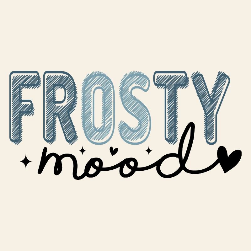 Frostiger Text im eisigen Stil