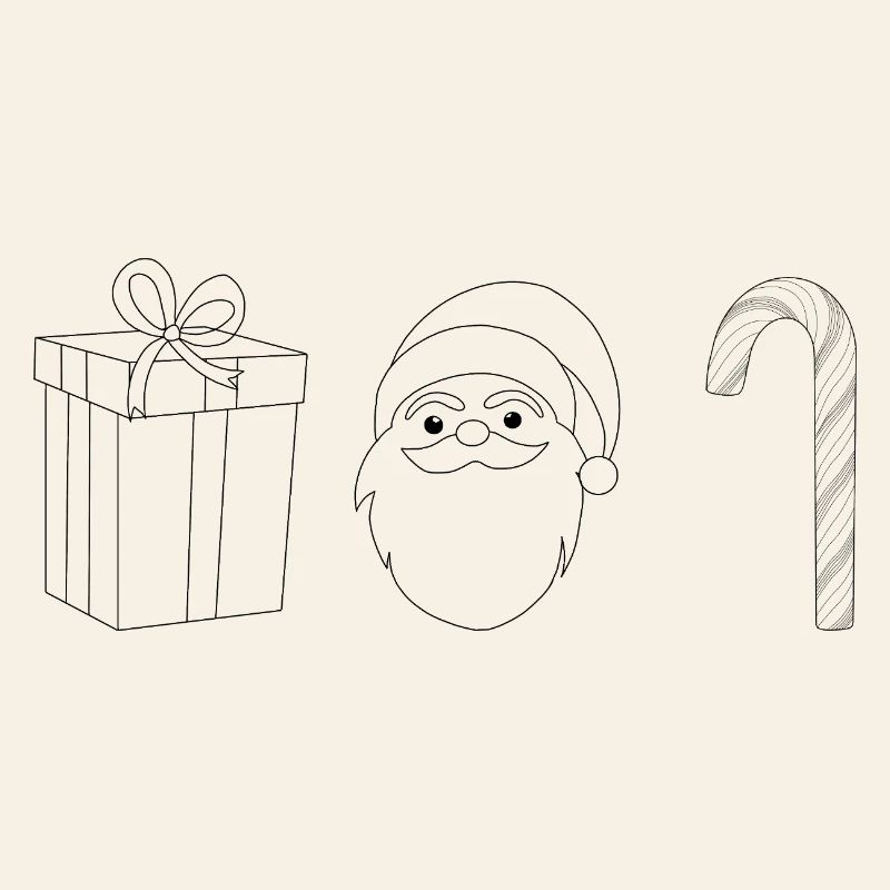 Christmas Gift Santa Candy Cane