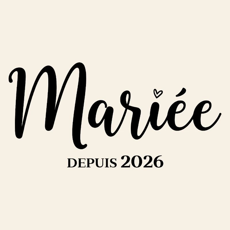 Bride Since 2026 Elegant Design for Wedding