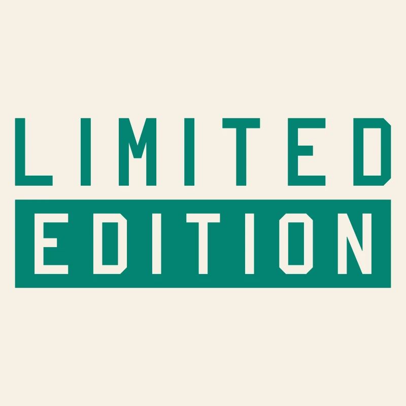 Limitierte Edition Typografie