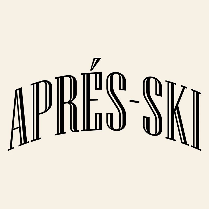 Après-ski lettering