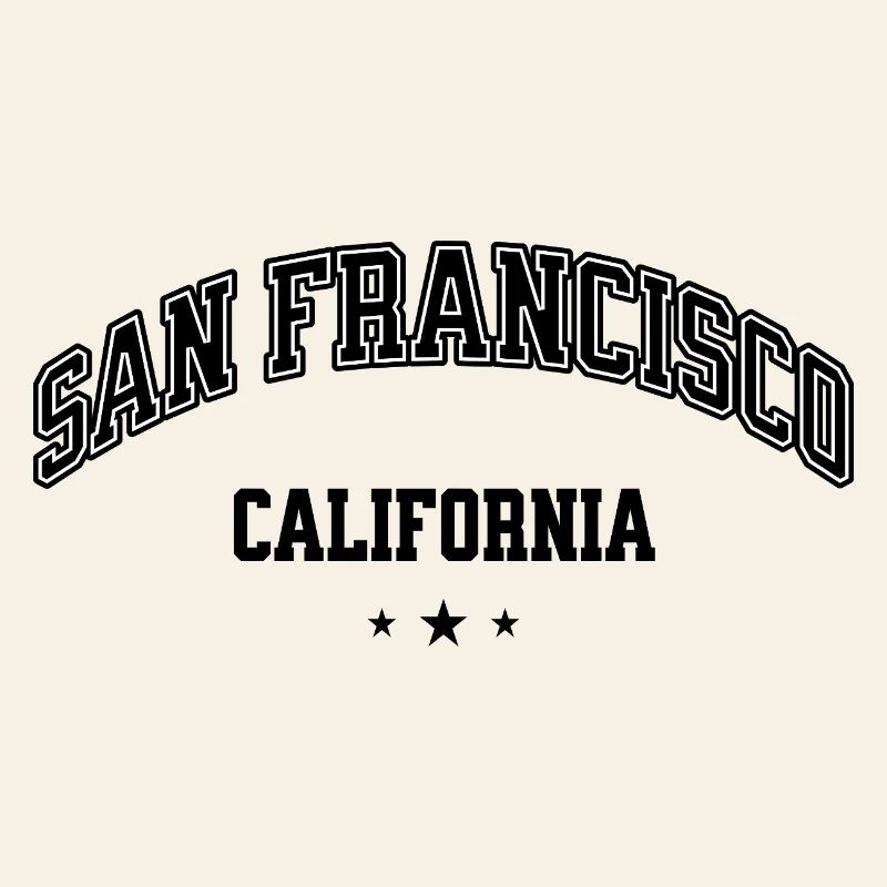 T-shirt Arch Text de San Francisco