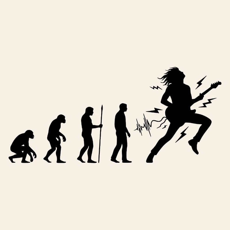 Évolution vers guitariste et musicien rock