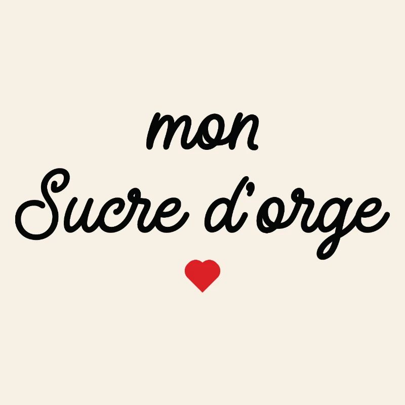 Mon Sucre d'Orge Script Cœur Rouge