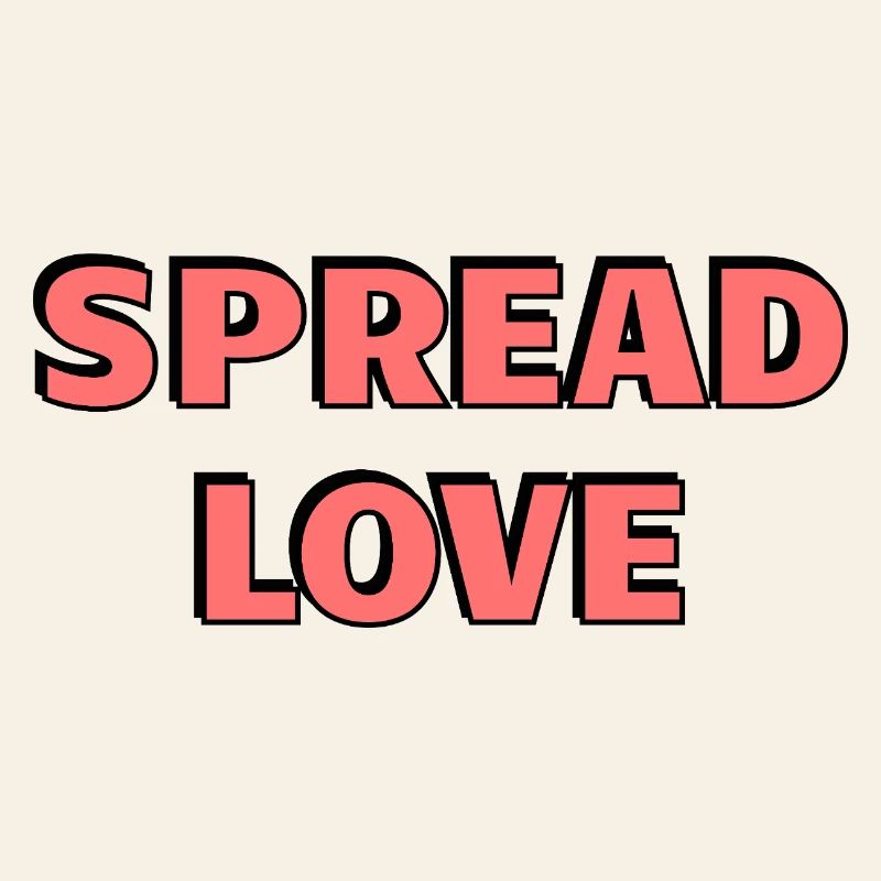 Spread Love: Bold Pink Typography