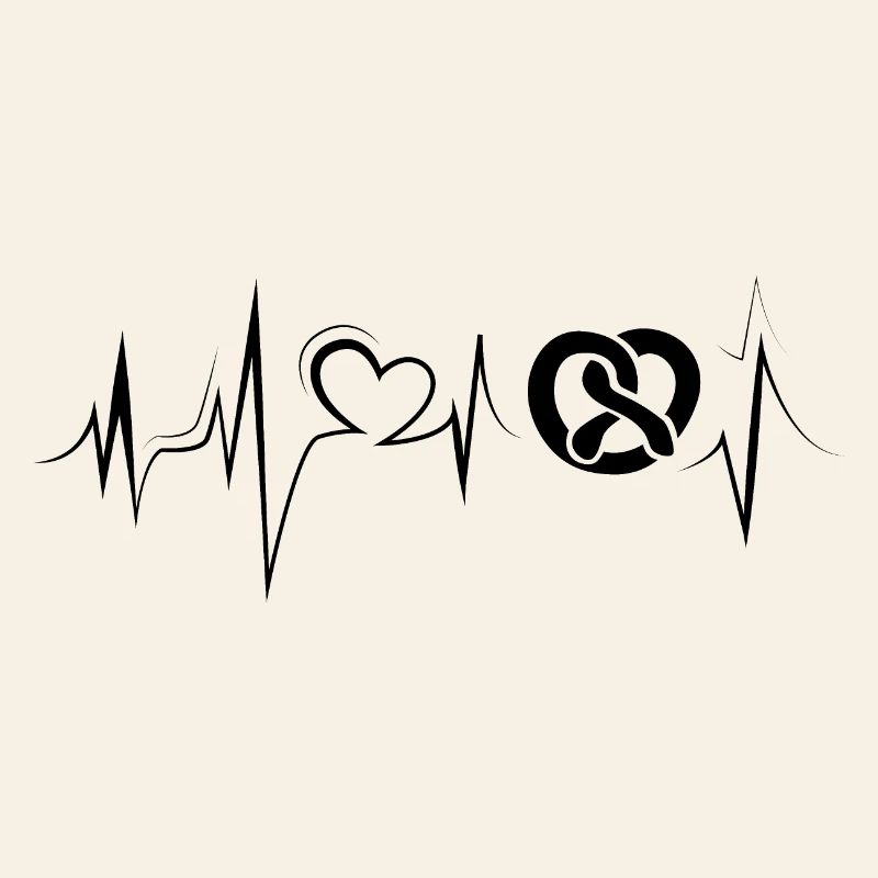 Heartbeat Baker Bakery Bakery Symbole Icône Pulse