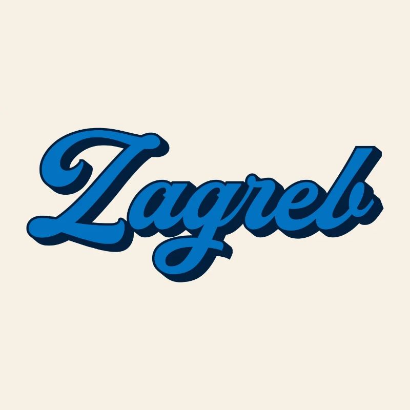 Zagreb Script Logo Style