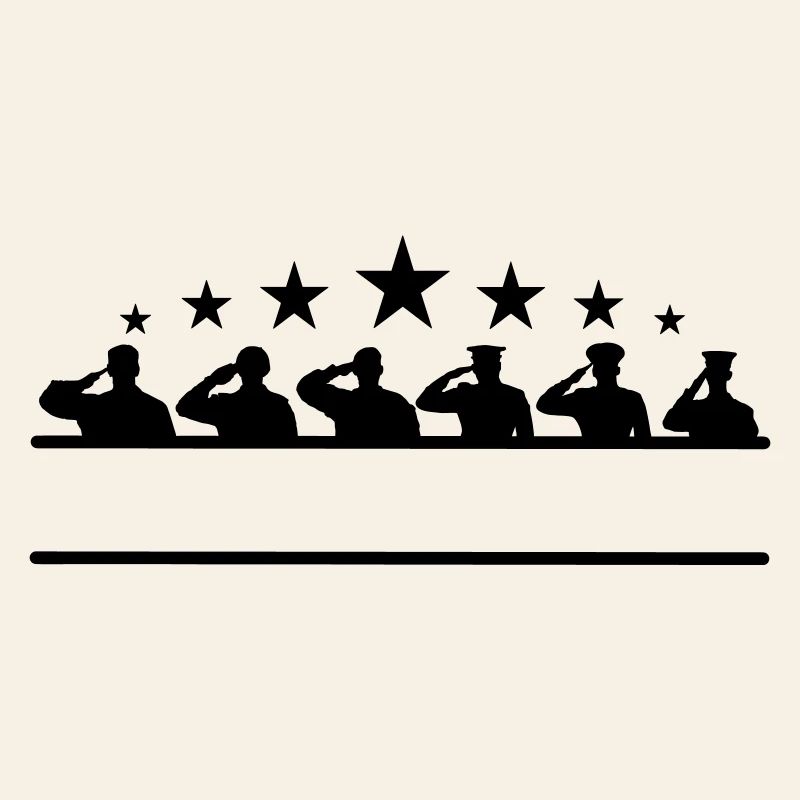 Bannière d’étoile de salutation de respect