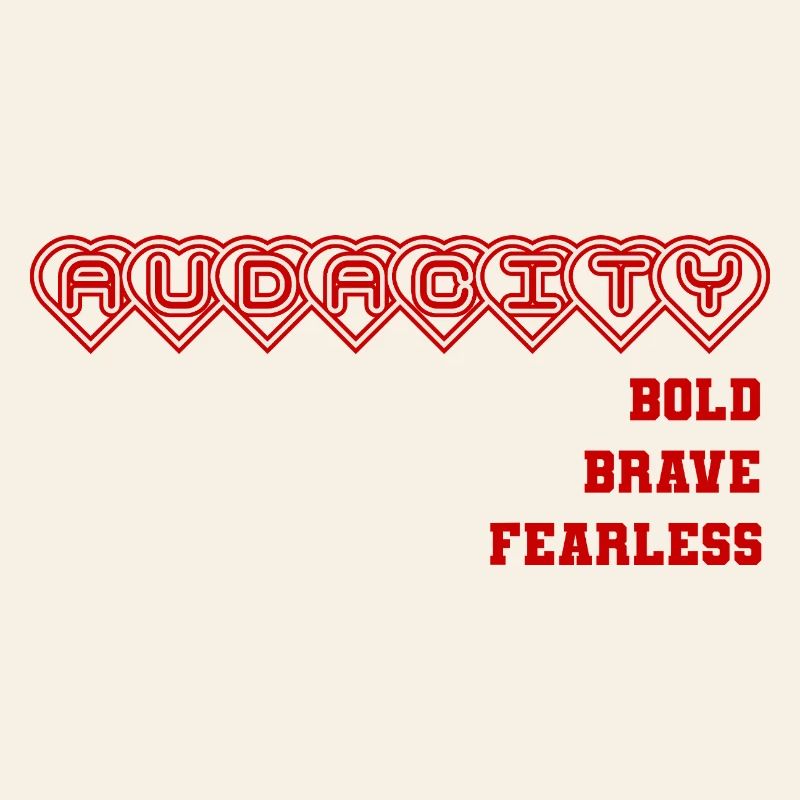 Mutige Ehrliche Herzensbindung Design, Statement 