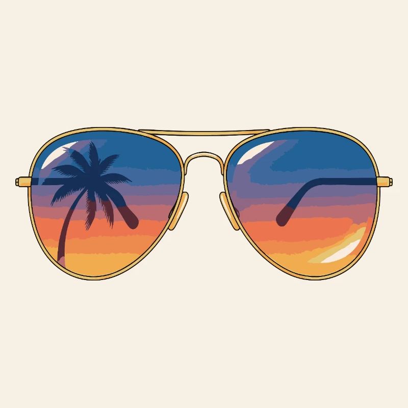 Lunettes de soleil Sunset Palm