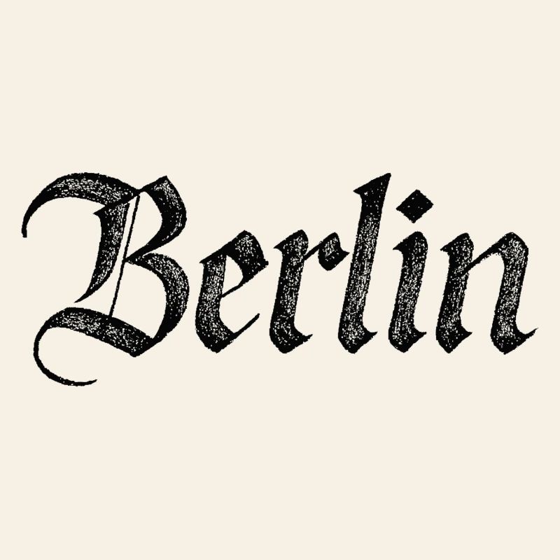 Berlin Gothic Script Vintage Schwarz
