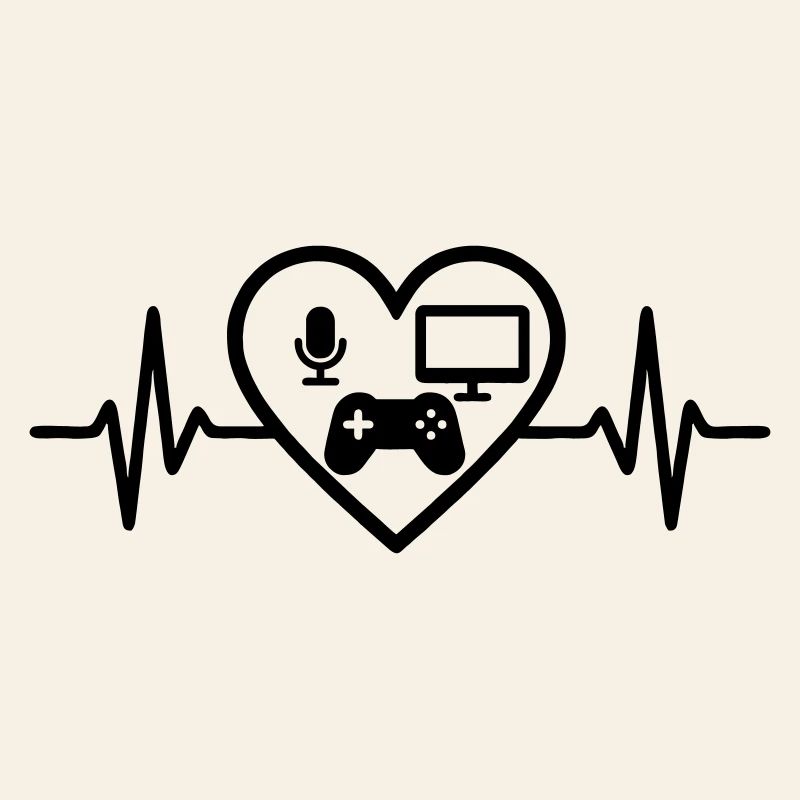 Streaming Gamer Herz Mikro Bildschirm Controller