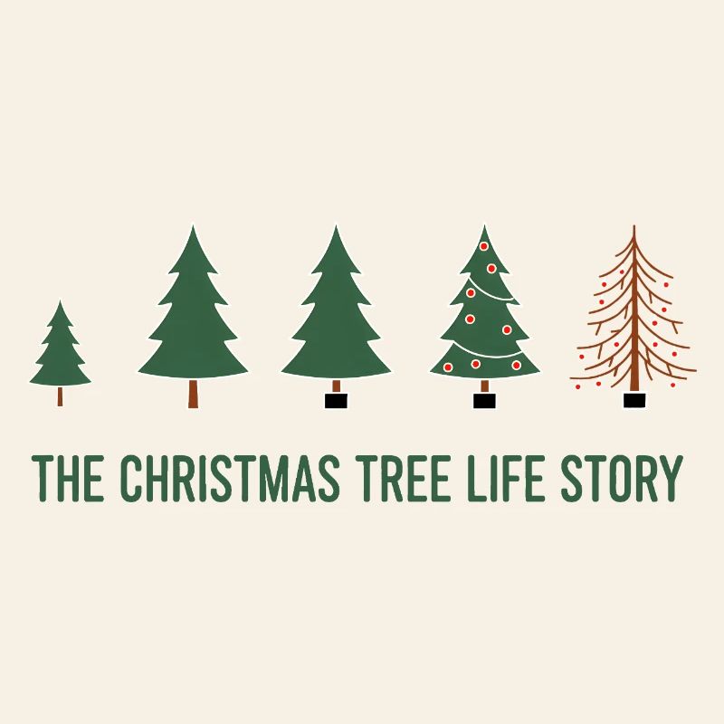 Évolution de l’arbre de Noël - Conception amusante de Noël