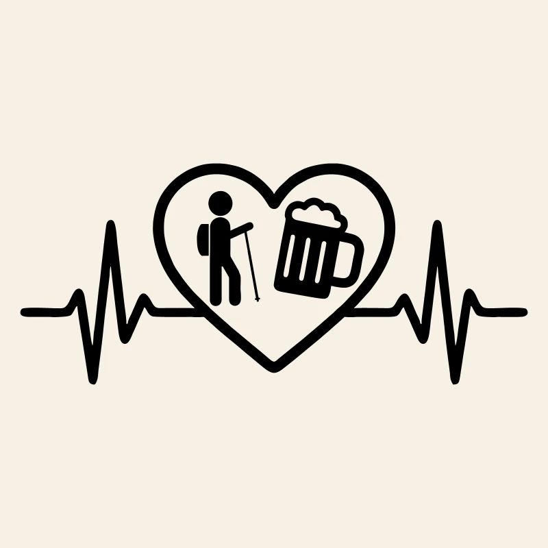 Heart Camping Bier