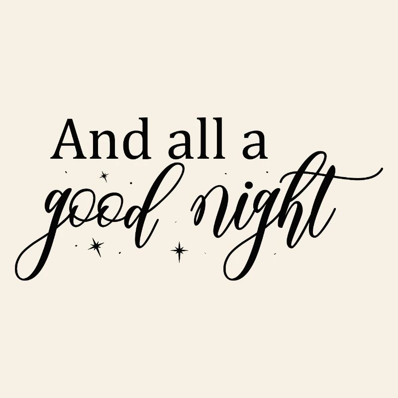 Good Night Script with Stars