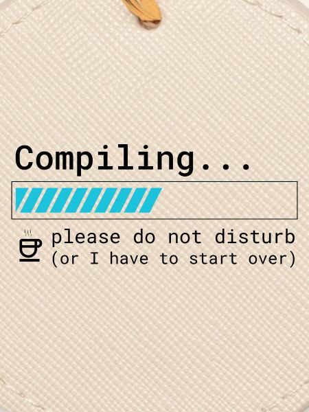 Lustiges Programmierer T-Shirt - Compiling Please 
