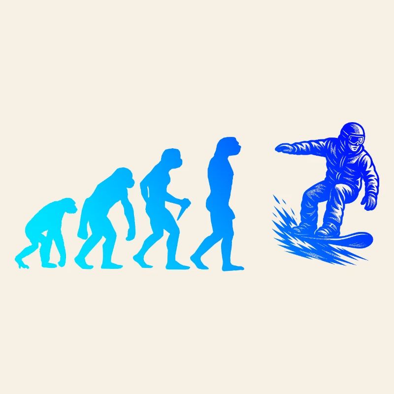 Modernes Snowboard Artwork