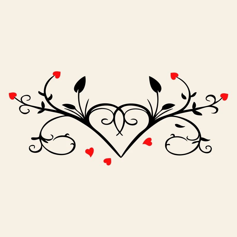 Ornament mit Herzchen