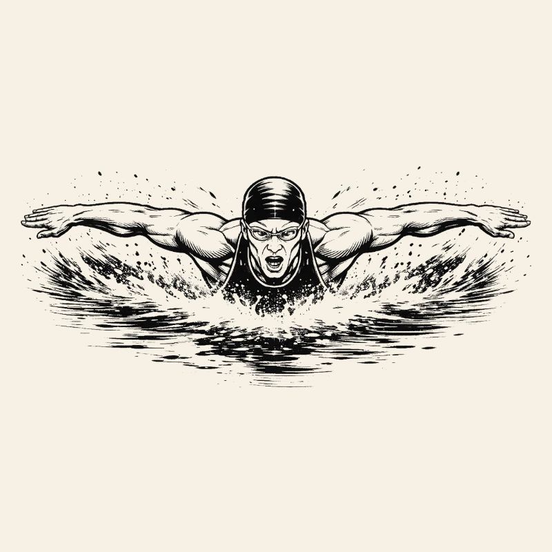 Flotter dans un puissant style Comic Ink