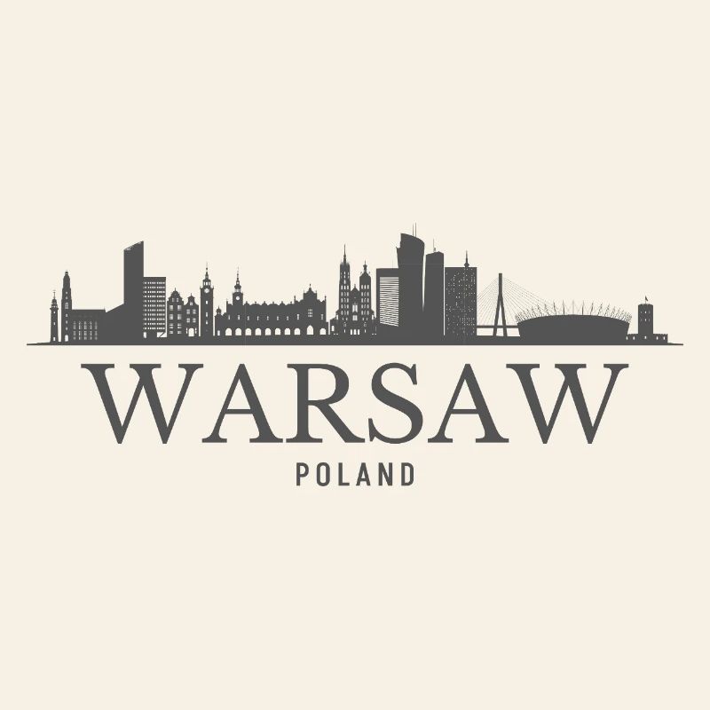 Varsovie, Pologne, silhouette de Varsovie