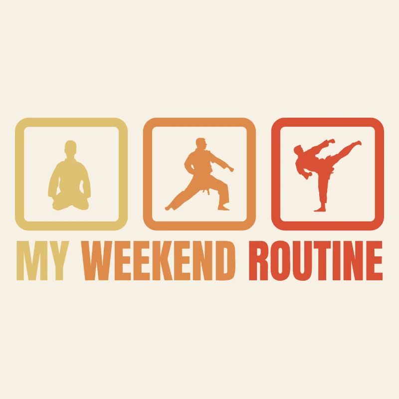 Karateka Wochenendroutine