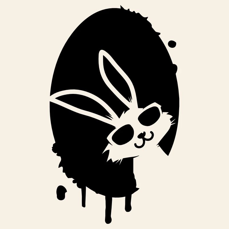 Graffiti Easter egg and Easter bunny