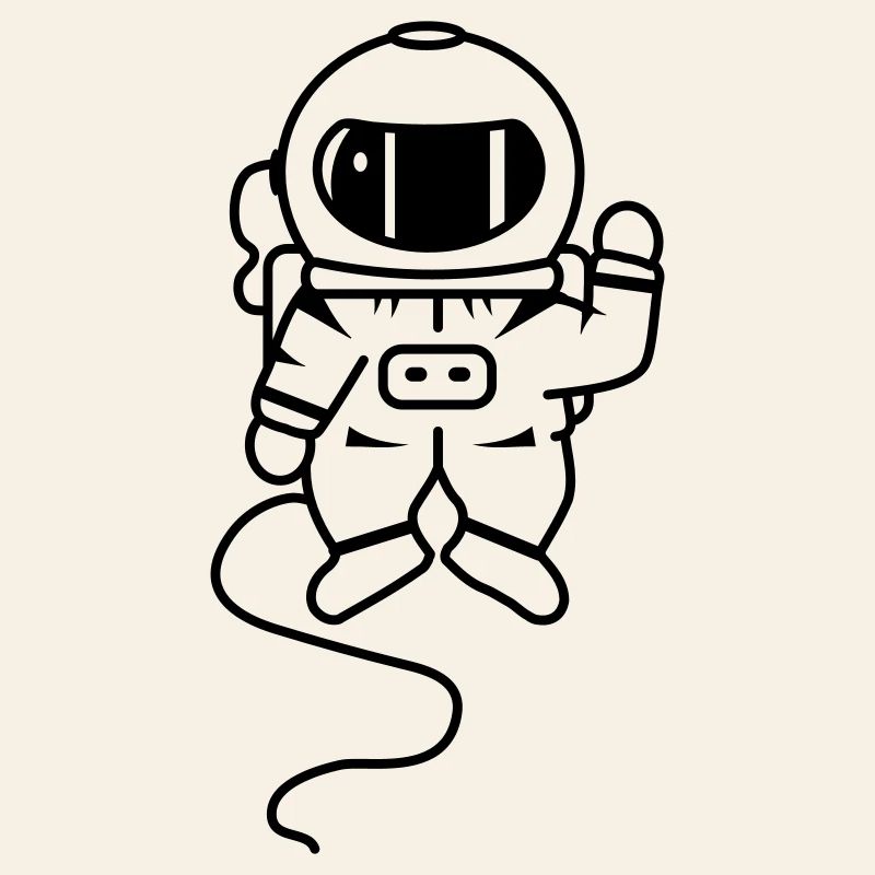 un astronaute dans l'espace
