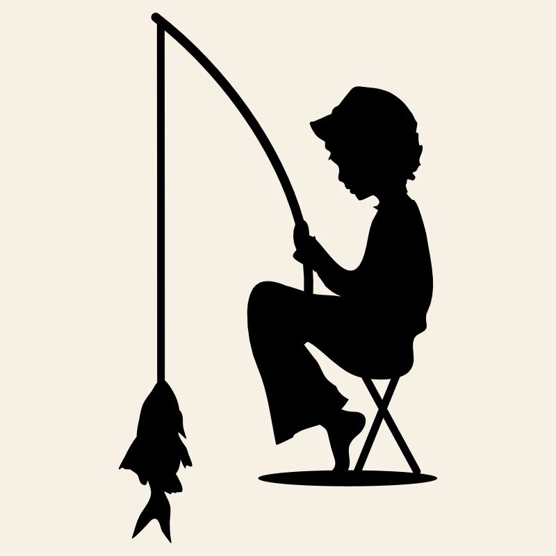 A boy fishes a big fish