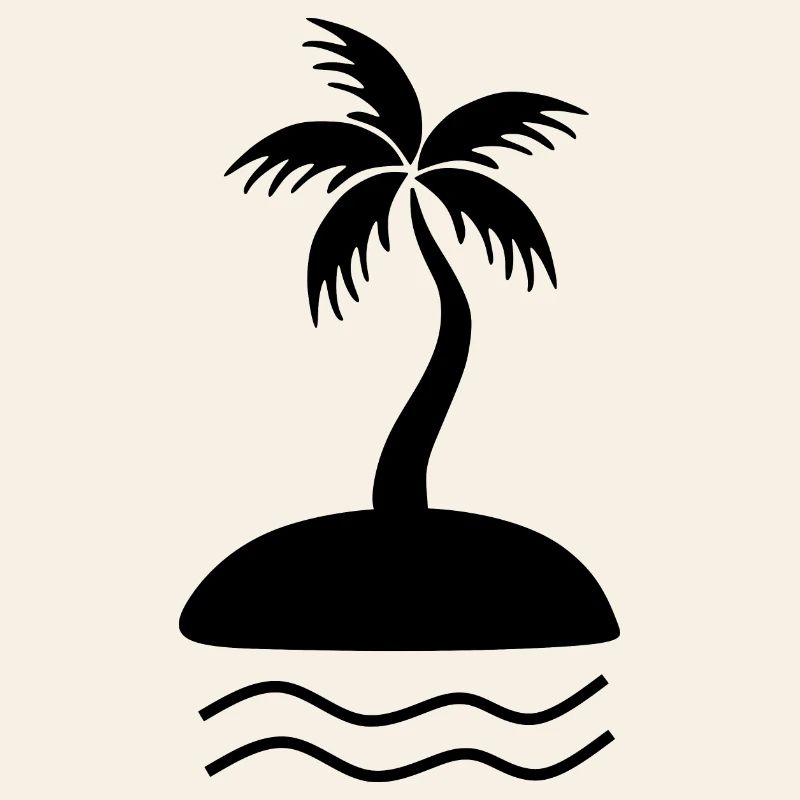 Palm Tree Black
