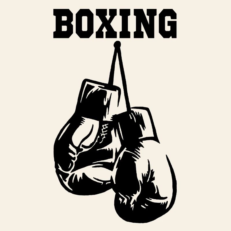 Gants de boxe noirs