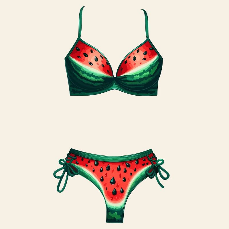 Chemise de bikini pastèque Cadeau pastèque