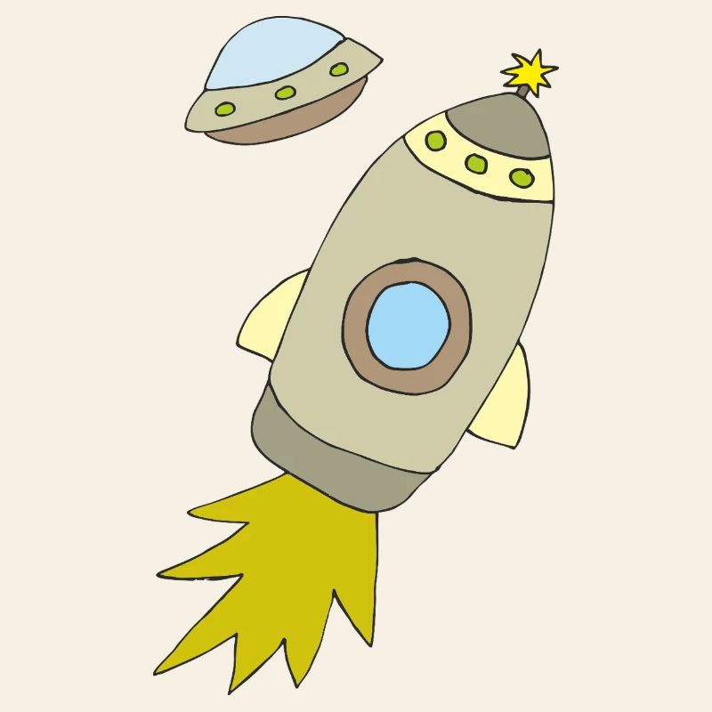 Space rocket with luminous propulsion