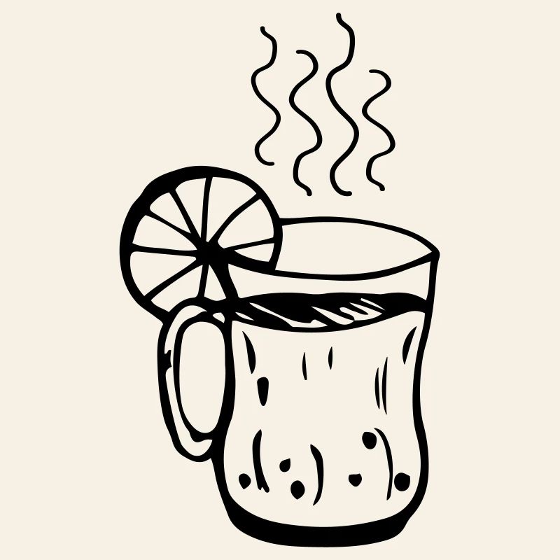 Coupe de vin chaud Noël